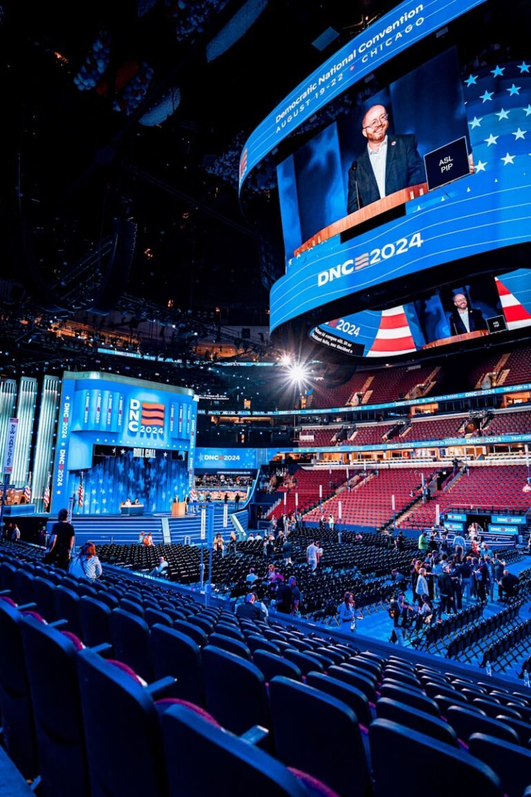 A view of the stage at the republican convention