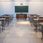 brown wooden table and chairs, school, education, admissions,