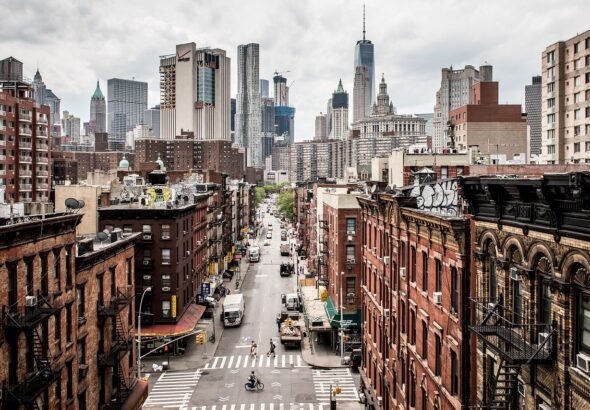 usa, manhattan, contrasts, new york, new york city, chinatown, metropolis, skyline, road, traffic, old, new, houses, building, architecture, skyscrapers, usa, new york, new york, new york, new york, new york, justice