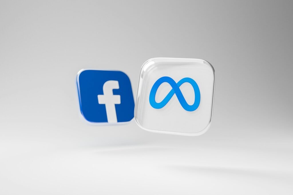 Attorney General Bonta Leads National Charge Urging Meta to Crack Down on Investment Scam Ads 1 a white and blue square with a blue and white facebook logo