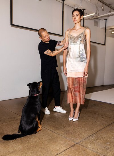 Jason Wu’s Spring 2026 Collection Channels Rauschenberg’s Radical Vision—with a Surprising Muse: Dog Chow 1 Purina Dog Chow Fashion