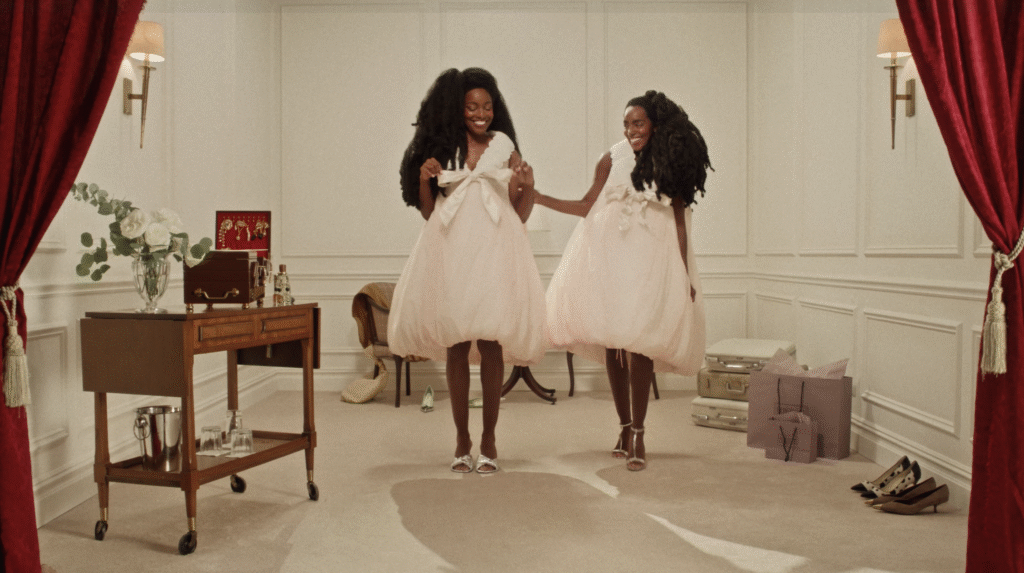 BG Holiday TK and Cipriana Quann in Marc Jacobs Bottega Veneta Gucci Photo Credit Alexandre Bassard