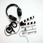 headphones, clapper, clapperboard, film, movie, video, cinema, equipment, production, studio, media, sound, video production, headphones, film, film, movie, movie, video, video, video, video, video, cinema, media