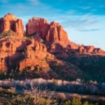 brown rocky mountain under blue sky during daytime, arizona