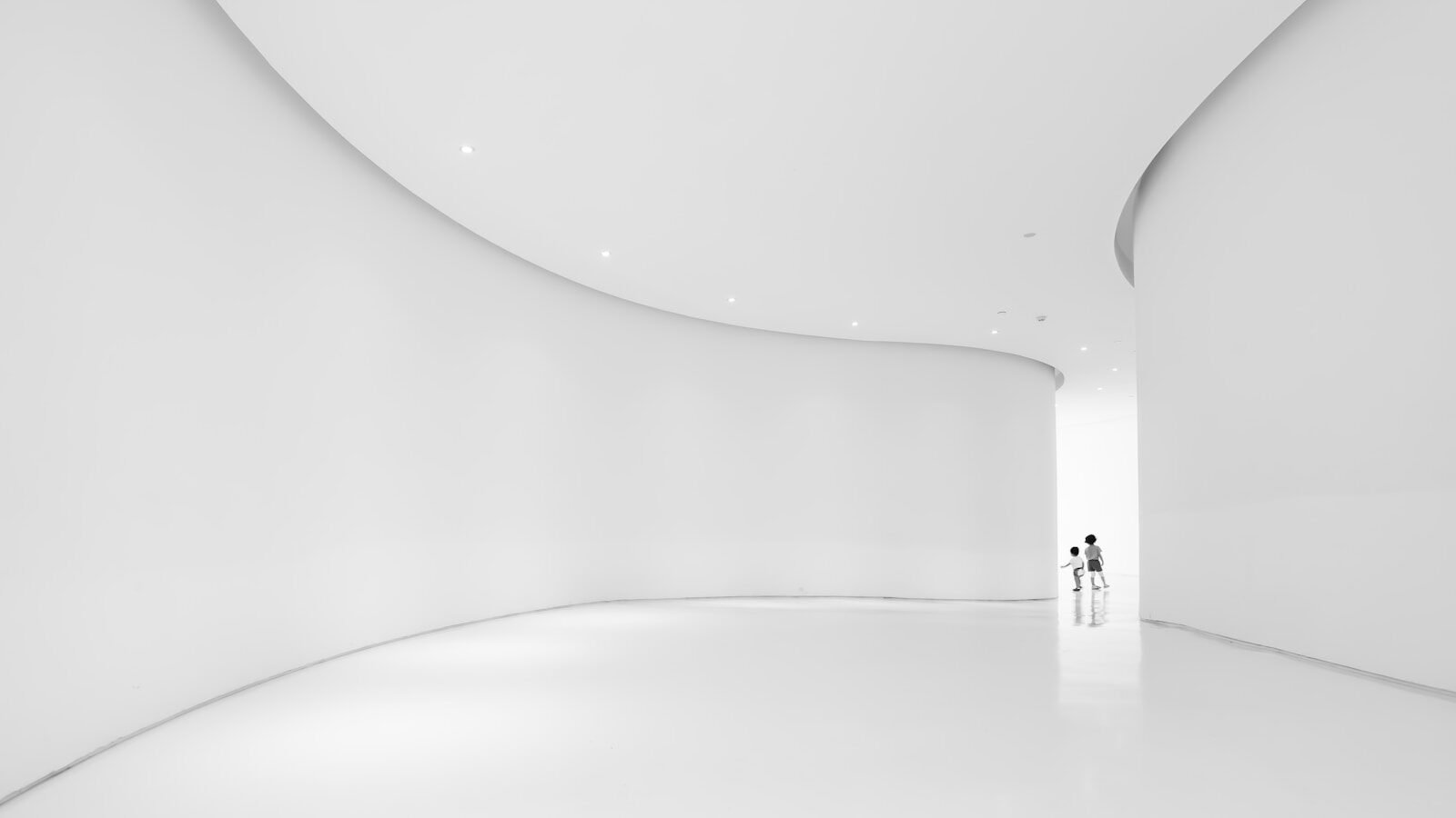 white painted wall, art. gallery, museum