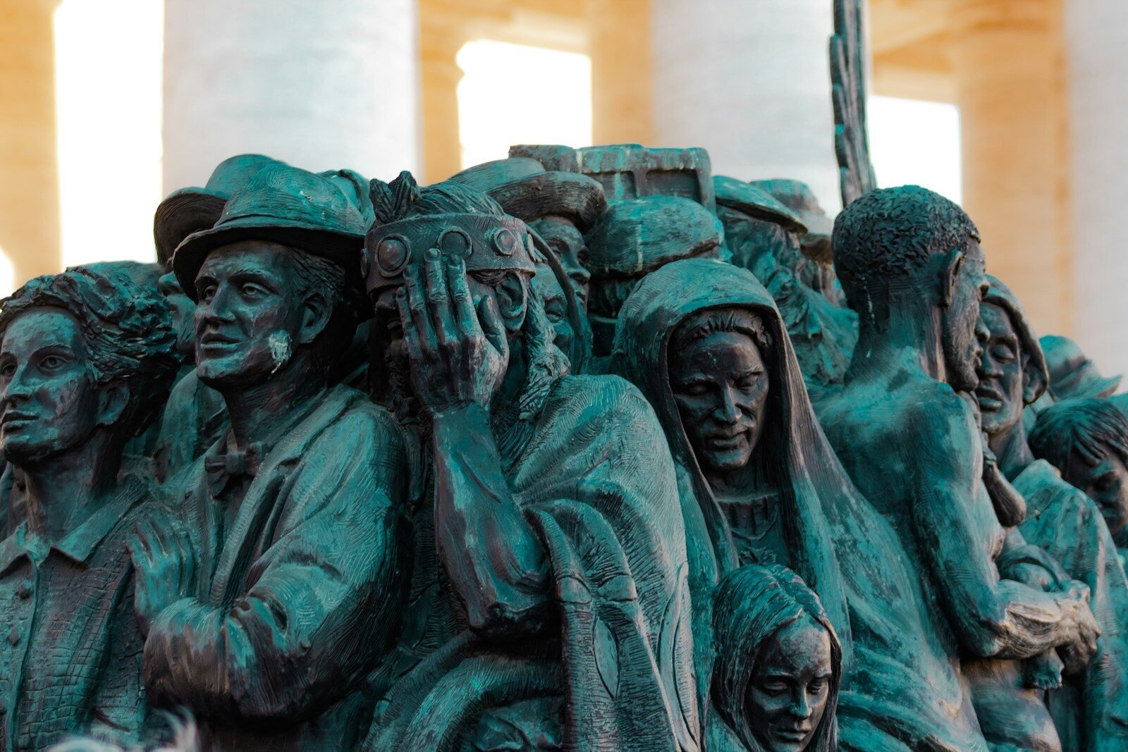 Power, Abuse, and Accountability: Ex-Prison Officer and FBI Insider in Fraud Schemes, Texas Guard Accused of Enabling Inmate Assault, and No Charges in Baltimore Police Shooting 1 Sculpture of distressed people in a crowd, federal workers, officers, crime, federal, employees