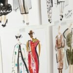 woman painting, fashion, collaboration, style