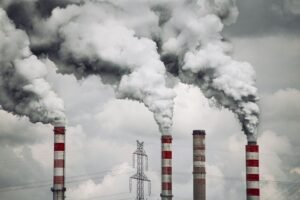 smoke billows from the stacks of smoke stacks, pollution, air, epa, crime, justice, environment
